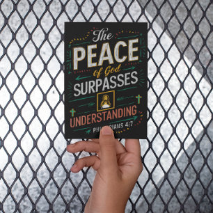 Carte Postale La paix de Dieu dépasse la compréhension.