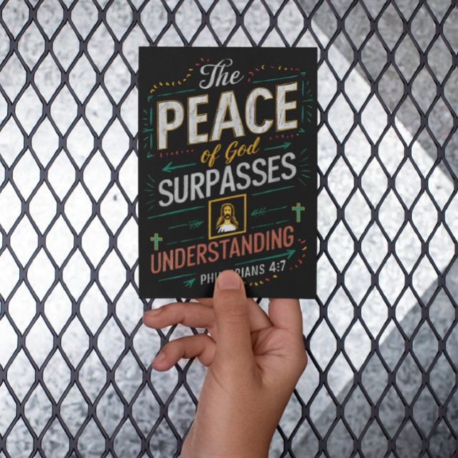 Carte Postale La paix de Dieu dépasse la compréhension. (Créateur téléchargé)