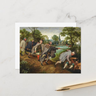 Carte Postale La parabole de l'aveugle qui mène à l'aveugle