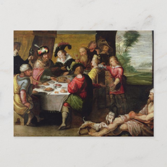 Carte Postale La parabole du riche homme et de Lazare (Devant)