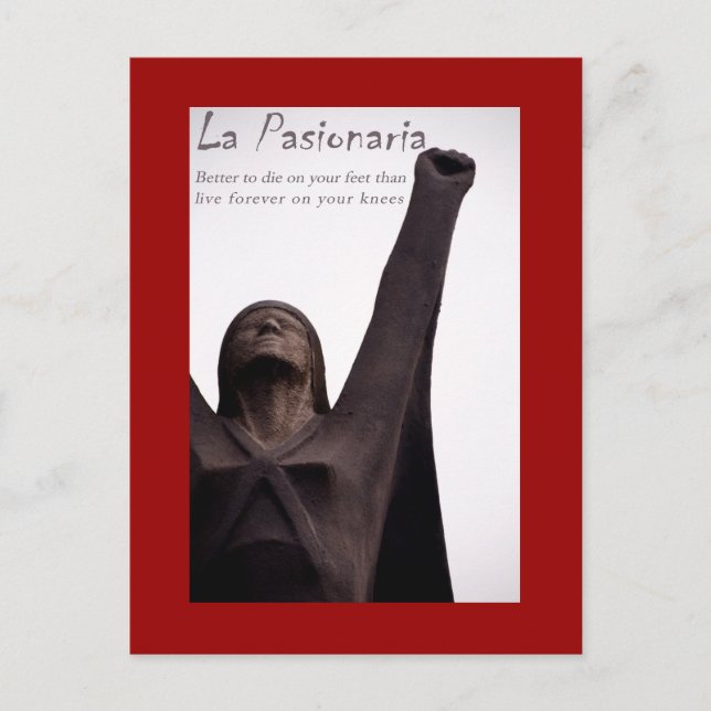 Carte postale La Pasionaria (Devant)