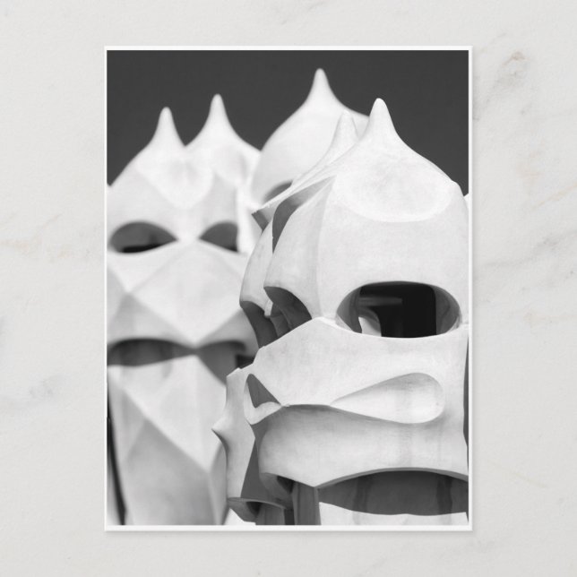Carte Postale La Pedrera Chimneys (Devant)