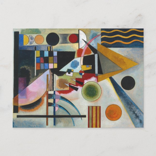 Carte Postale La peinture abstraite de Kandinsky se balançant (Devant)