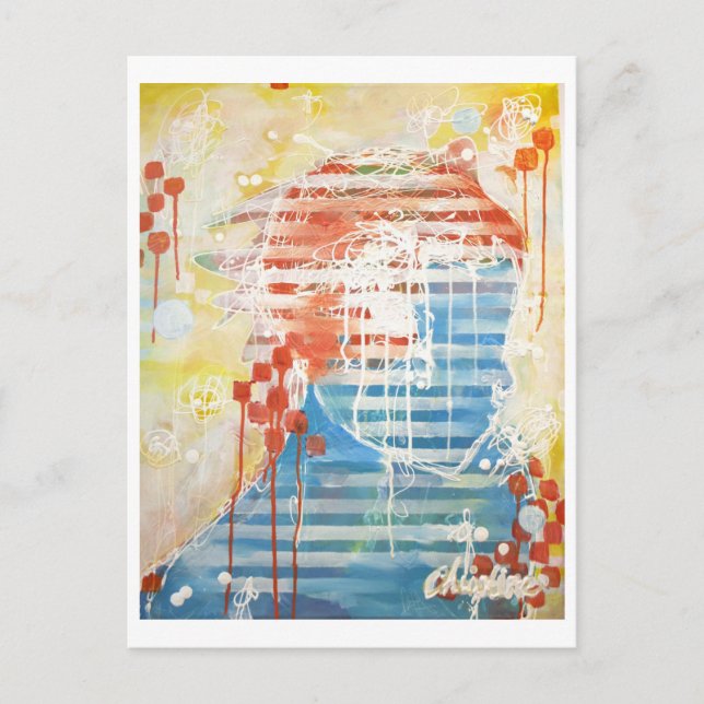 Carte Postale La peinture de Christine (Devant)