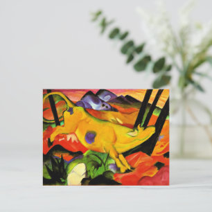Carte Postale La peinture de Franz Marc, La vache jaune