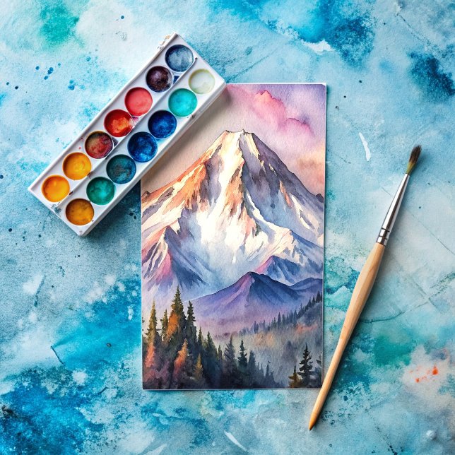 Carte Postale La peinture du mont Shasta en Californie (Créateur téléchargé)