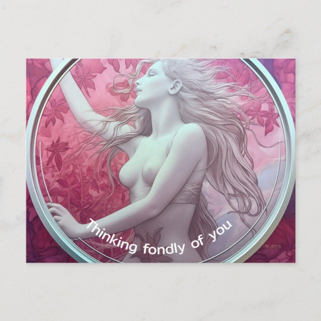 Carte Postale La peinture surréaliste de Flore (Devant)