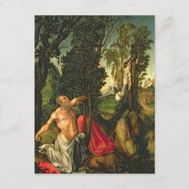 Carte Postale La pénitence de Saint Jérôme, 1502 (Devant)