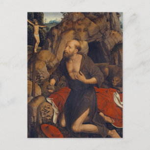 Carte Postale La Pénitence de St. Jérôme par Hans Memling