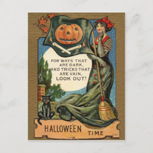 Carte Postale la période d'Halloween