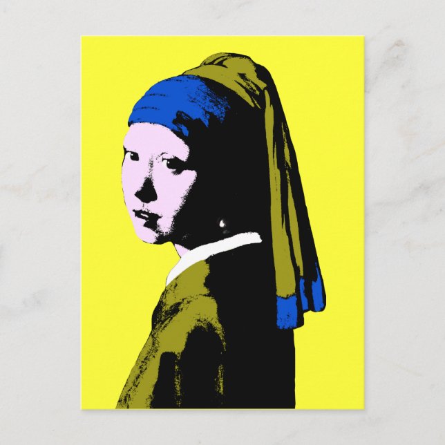 Carte Postale La perle de Vermeer en pendentif (Devant)