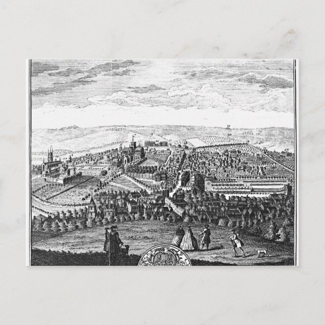 Carte Postale La perspective est de la ville de Winchester (Devant)