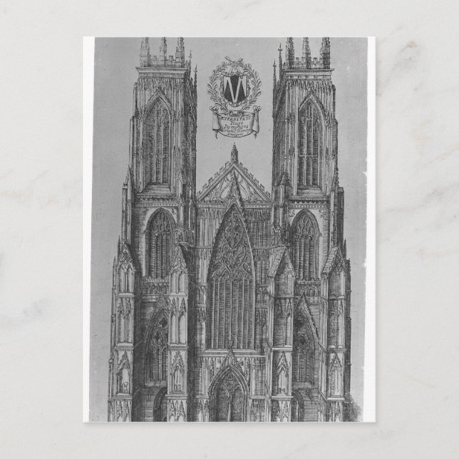 Carte Postale La perspective occidentale de l'église Saint-Pierr (Devant)
