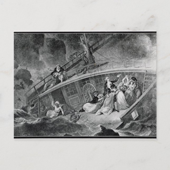 Carte Postale La perte de l'Indiaman oriental (Devant)