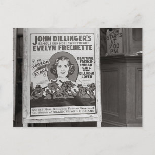 Carte Postale La petite amie de Dillinger Sweetheart, 1938