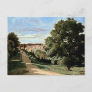 Carte Postale La petite chaville par Jean-Baptiste Camille Corot