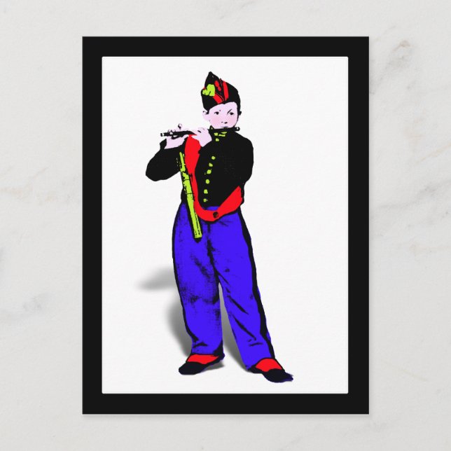 Carte Postale La petite Flûtiste de Manet (Devant)