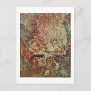 Carte Postale La petite sirène de Dulac