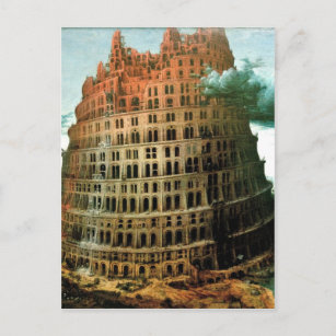 Carte Postale La "petite" tour de Babel de Pieter Bruegel