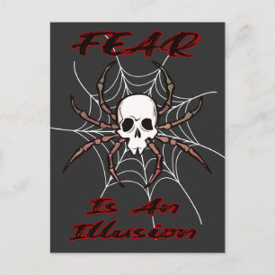 Carte Postale La peur est une illusion - Araignée crânienne Dépl