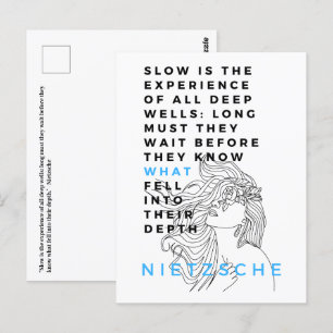 Carte Postale La philosophie de l'âme profonde cite Nietzsche