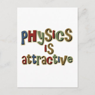 Carte Postale La physique est un jeu de mots amusant