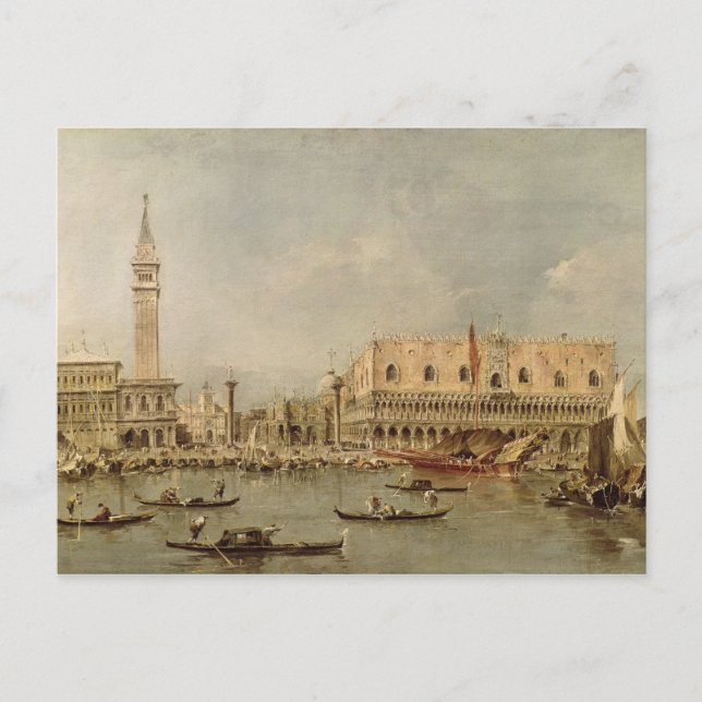 Carte Postale La Piazzetta et le Palais Ducale (Devant)
