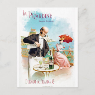 Carte Postale La Picardine Absinthe Supérieure Art
