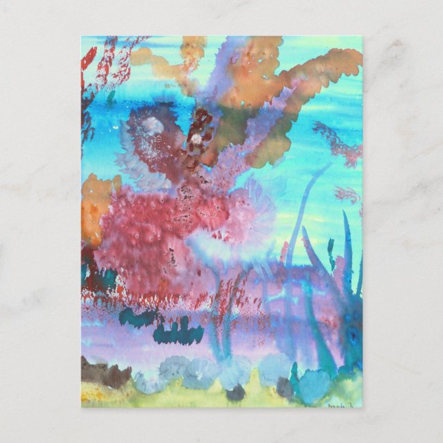 Carte Postale La Piscine Rocheuse. (Devant)