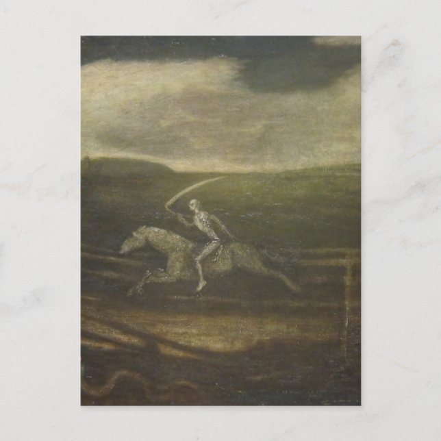 Carte Postale La Piste De Course Ou La Mort Sur Un Cheval Pâle (Devant)