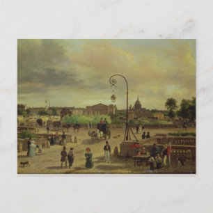 Carte Postale La Place de la Concorde en 1829