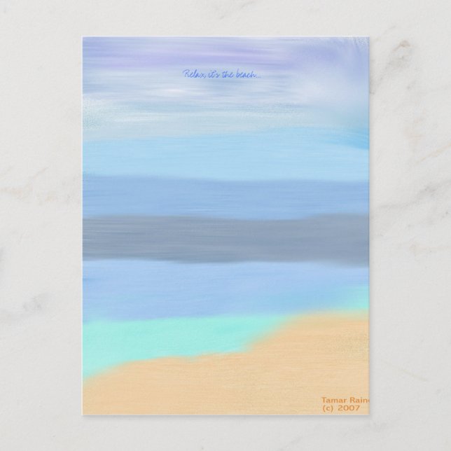 Carte Postale La plage (Devant)