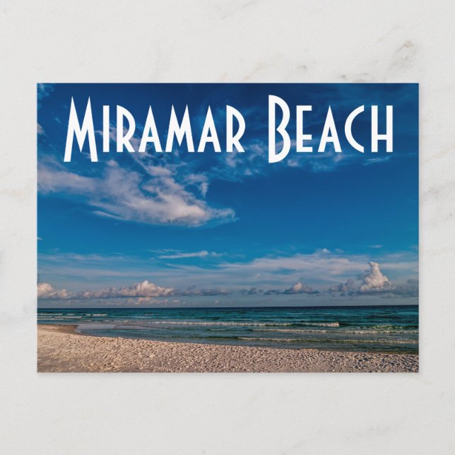 Carte Postale La plage de Miramar (Devant)