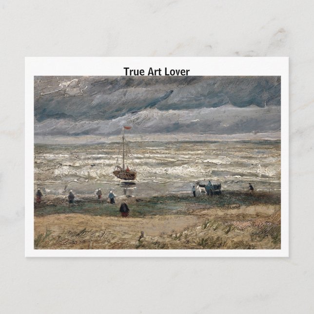 Carte Postale La plage de Scheveningen de Vincent van Gogh (Devant)