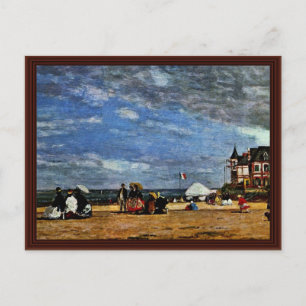 Carte Postale La Plage De Trouville Par Boudin Eugène