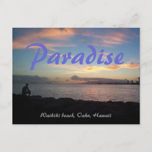 Carte Postale La plage de Waikiki