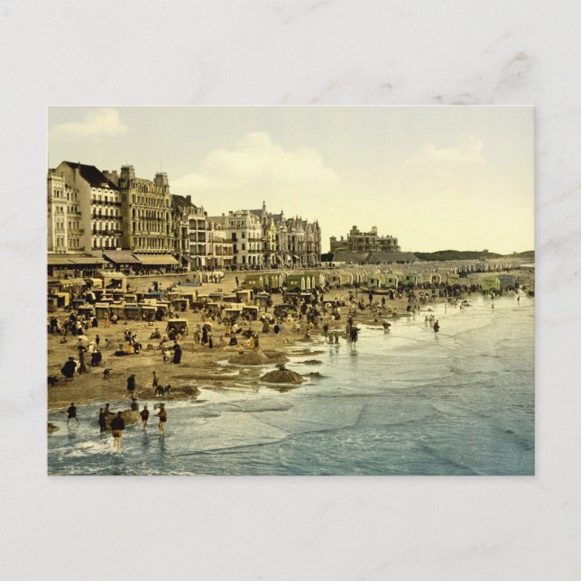 Carte Postale La plage d'Ostende Belgique (Devant)