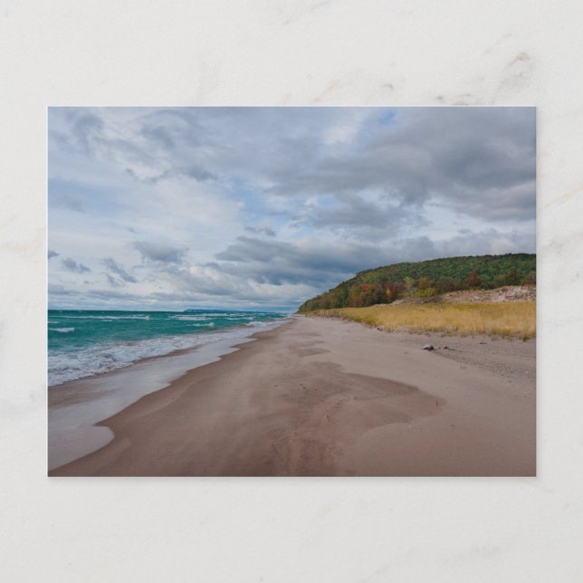 Carte Postale La plage du lac Michigan (Devant)