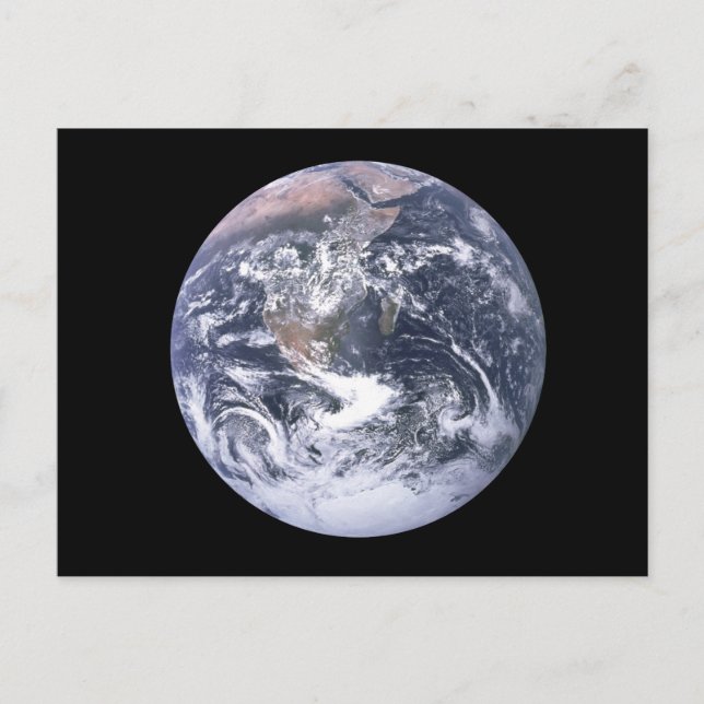 Carte Postale La planète Terre depuis l'espace Jour de la Terre (Devant)