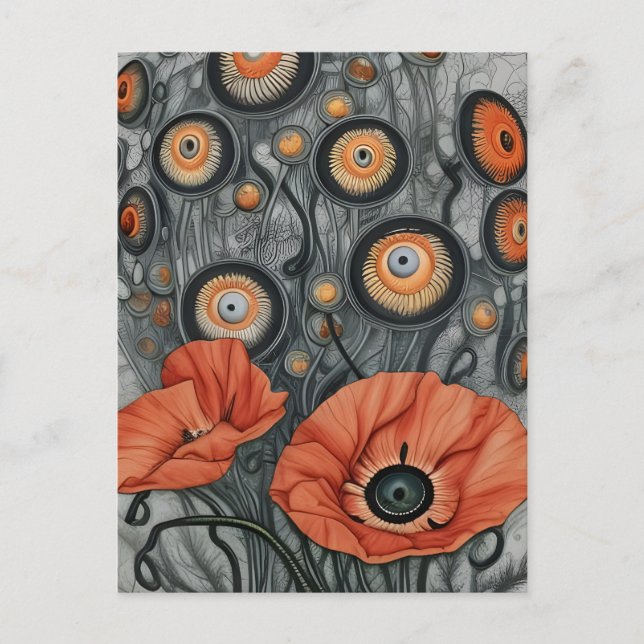 Carte Postale La plante à globes oculaires (Devant)