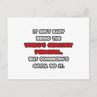 Carte Postale La plus grande blague principale du monde