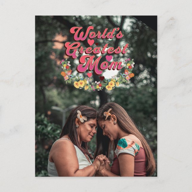 Carte Postale La plus grande maman du monde (Devant)