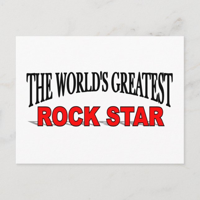Carte Postale La plus grande rock star du monde (Devant)