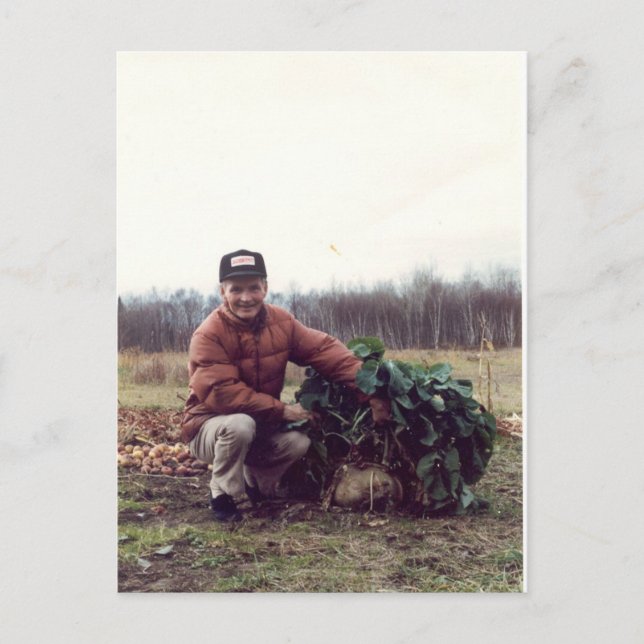 Carte Postale La PLUS GRANDE rutabaga du monde ! (Devant)