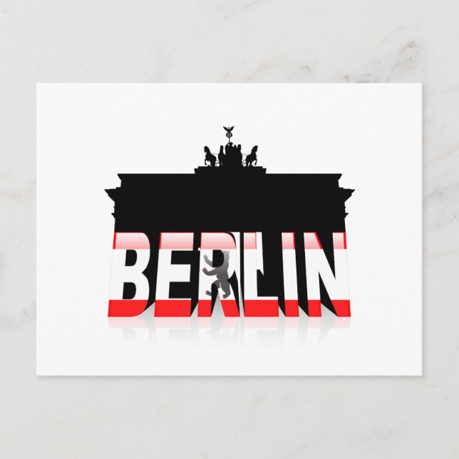 Carte Postale La porte de Brandebourg à Berlin (Devant)