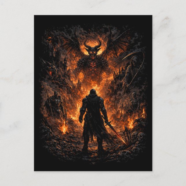 Carte Postale La Porte de l'Enfer (Devant)