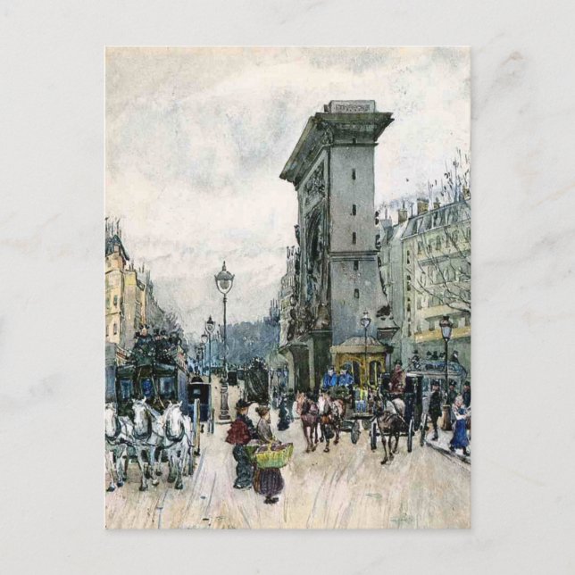 Carte Postale La Porte de San Denis (Devant)