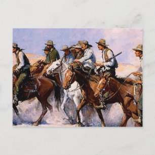 Carte Postale « La Posse » Art occidental par WHD Koerner