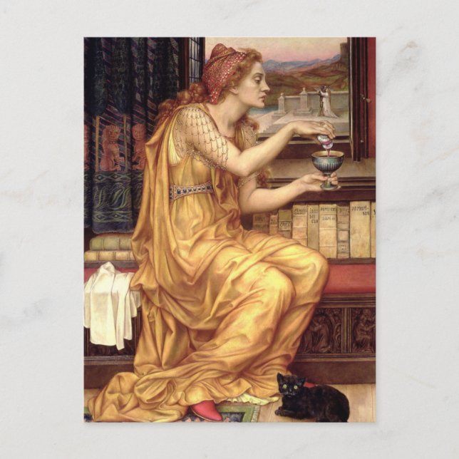 Carte Postale La potion d'amour par la pré-Raphaelite Evelyn de  (Devant)