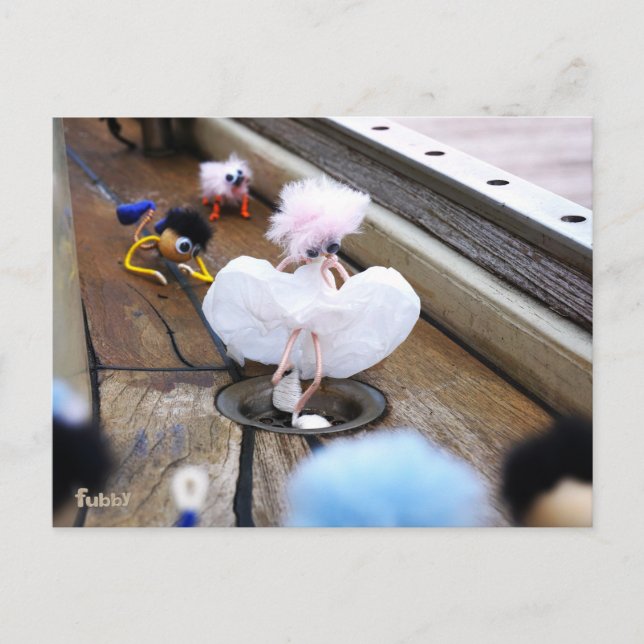 Carte Postale La poupée de Fubby comme Marilyn Monroe a glissé. (Devant)